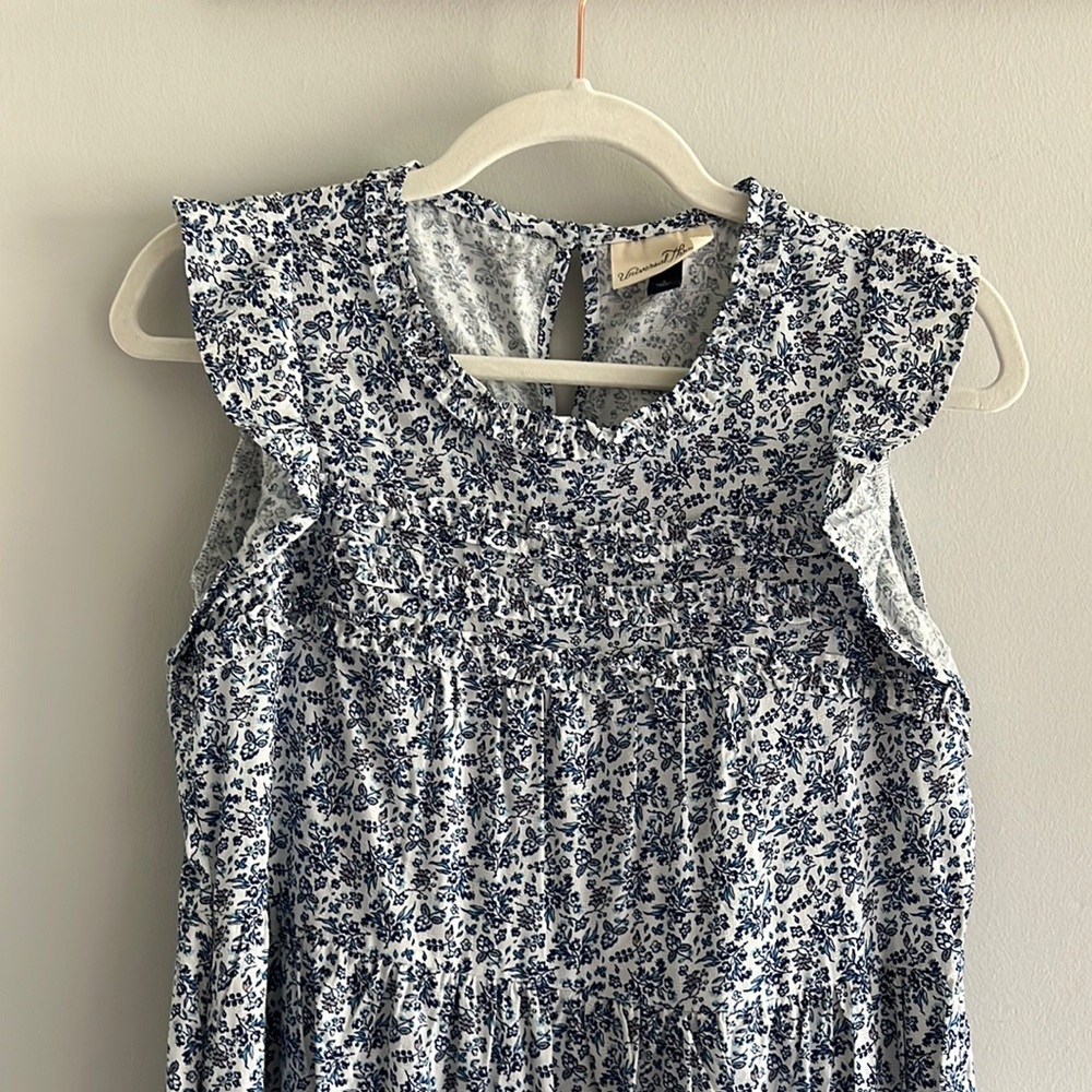 Like New Universal Thread Floral Ruffle Maxi Dress